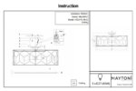 Плафон с лен и златиста рамка Messina - инструкция размер 2