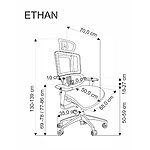 Ергономичен офис стол Ethan - схема